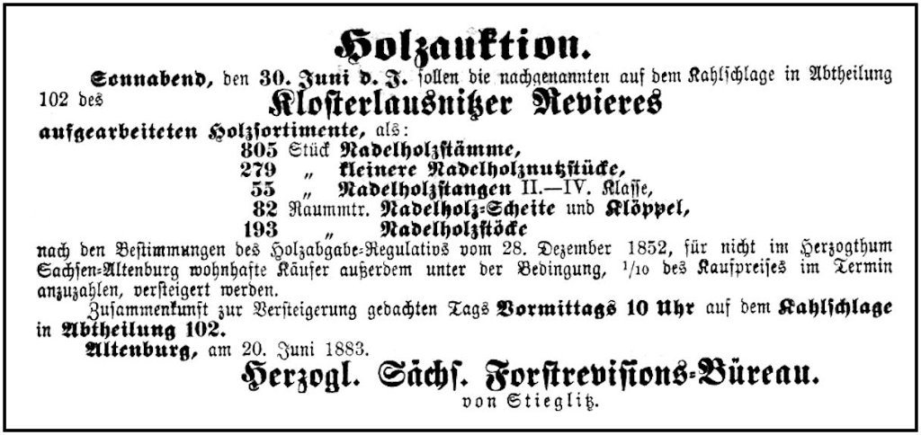 1883-06-20 Kl Holzauktion